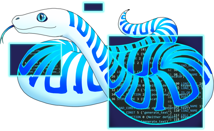 PyLingual snake logo